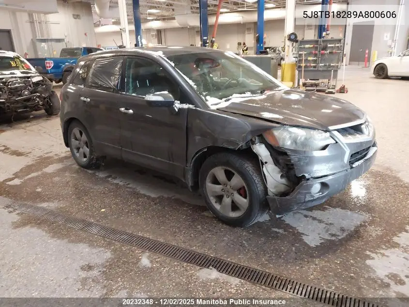 5J8TB18289A800606 2009 Acura Rdx