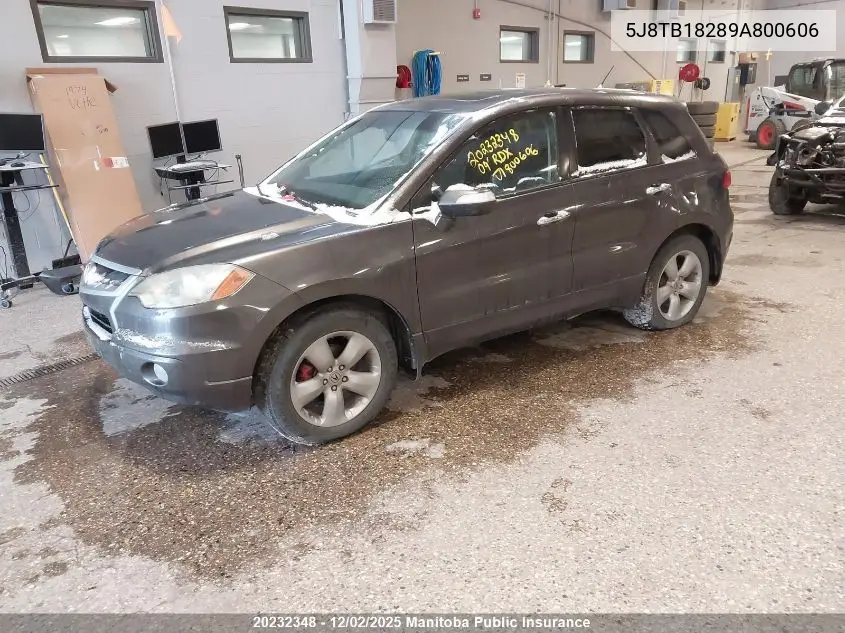 5J8TB18289A800606 2009 Acura Rdx