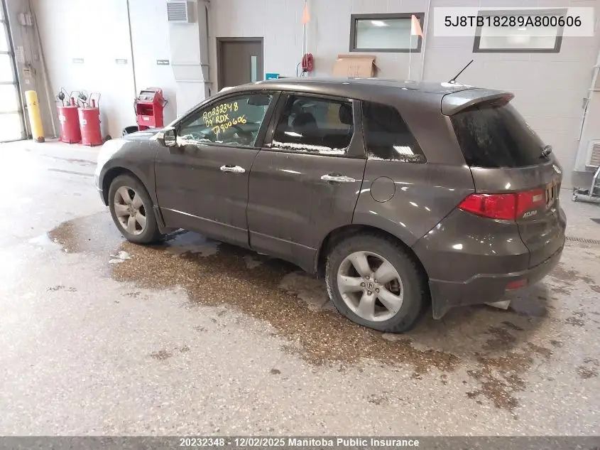 5J8TB18289A800606 2009 Acura Rdx