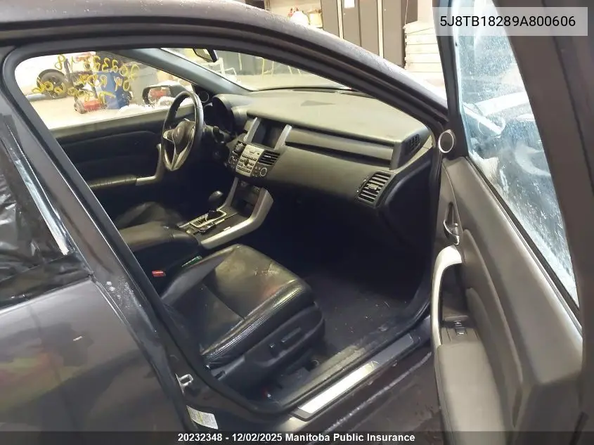 5J8TB18289A800606 2009 Acura Rdx
