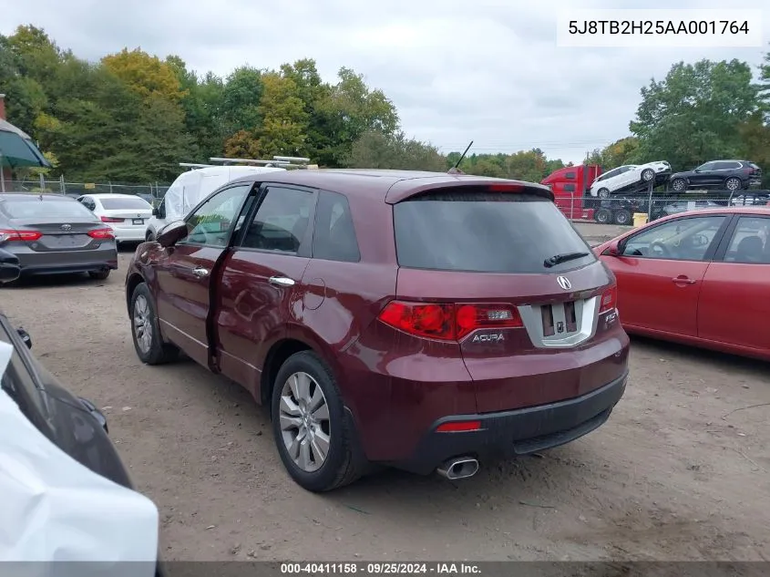 5J8TB2H25AA001764 2010 Acura Rdx