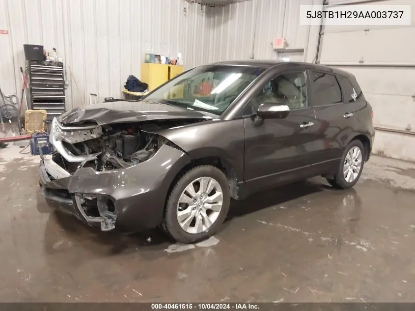 5J8TB1H29AA003737 2010 Acura Rdx