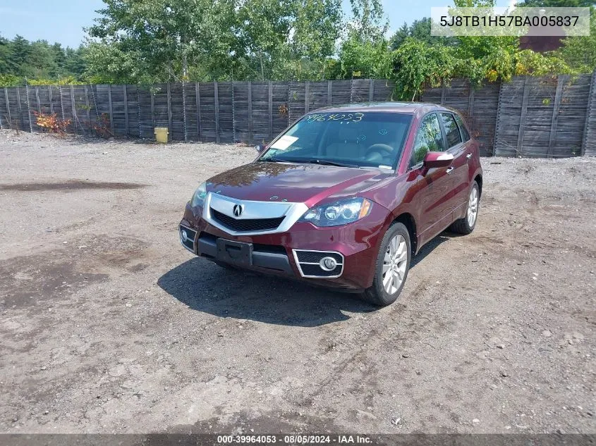 5J8TB1H57BA005837 2011 Acura Rdx