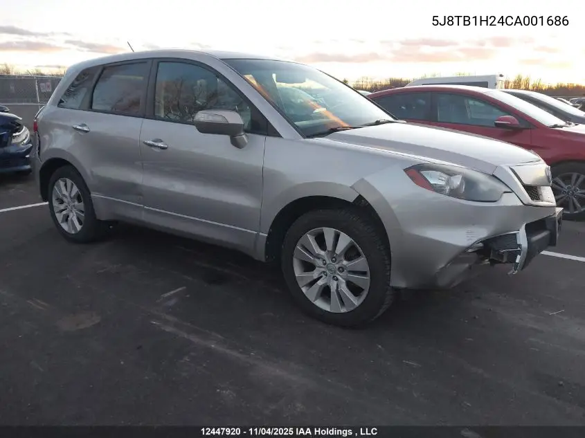 5J8TB1H24CA001686 2012 Acura Rdx