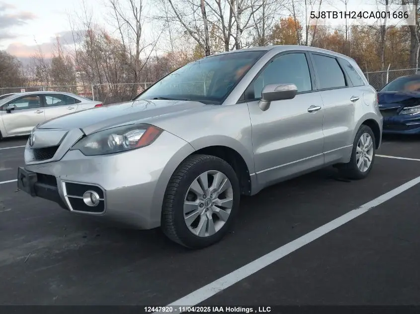 5J8TB1H24CA001686 2012 Acura Rdx
