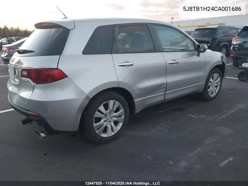 5J8TB1H24CA001686 2012 Acura Rdx
