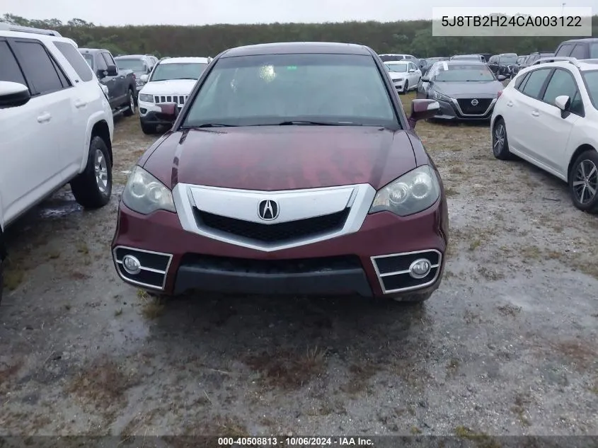 5J8TB2H24CA003122 2012 Acura Rdx