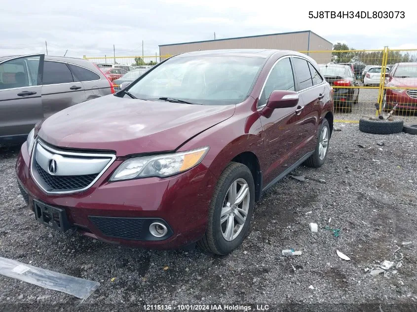 5J8TB4H34DL803073 2013 Acura Rdx