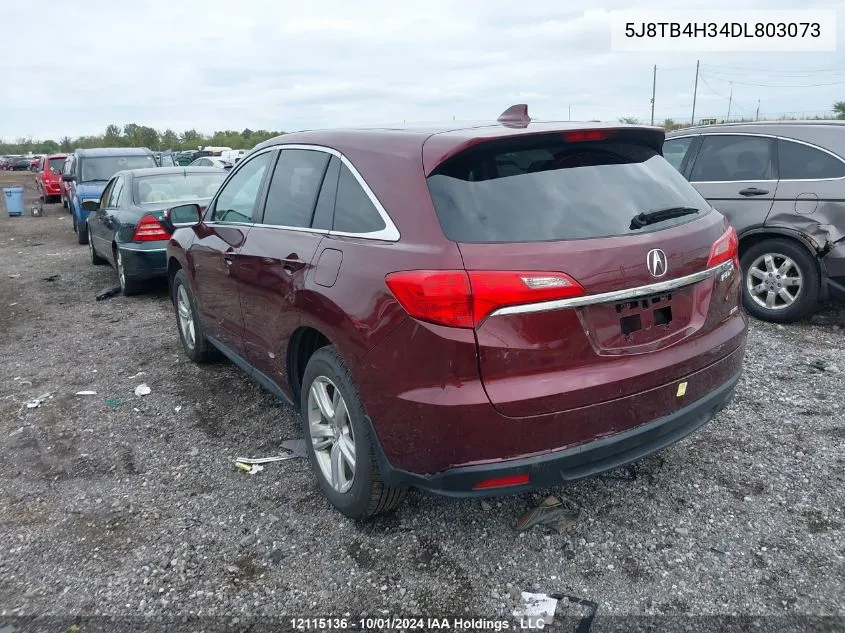 5J8TB4H34DL803073 2013 Acura Rdx