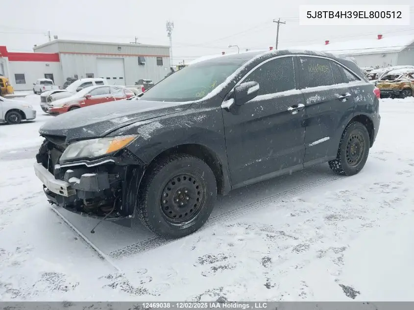 5J8TB4H39EL800512 2014 Acura Rdx
