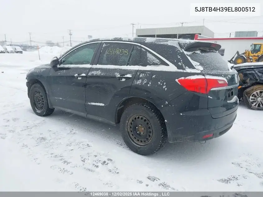 5J8TB4H39EL800512 2014 Acura Rdx