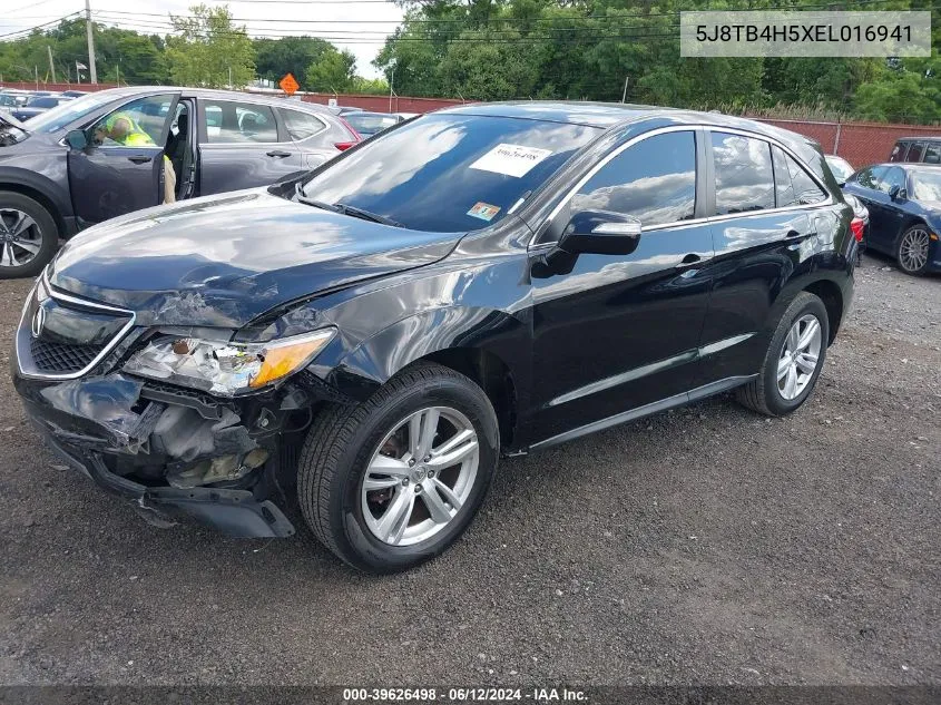 5J8TB4H5XEL016941 2014 Acura Rdx