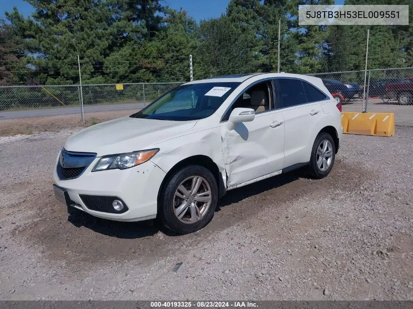 5J8TB3H53EL009551 2014 Acura Rdx