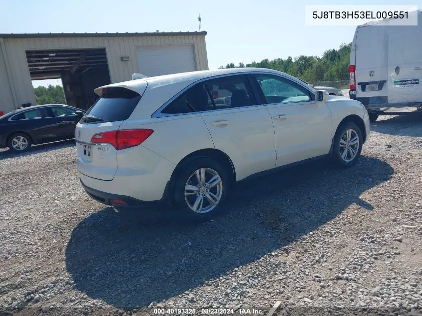 5J8TB3H53EL009551 2014 Acura Rdx