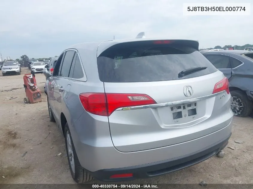 5J8TB3H50EL000774 2014 Acura Rdx