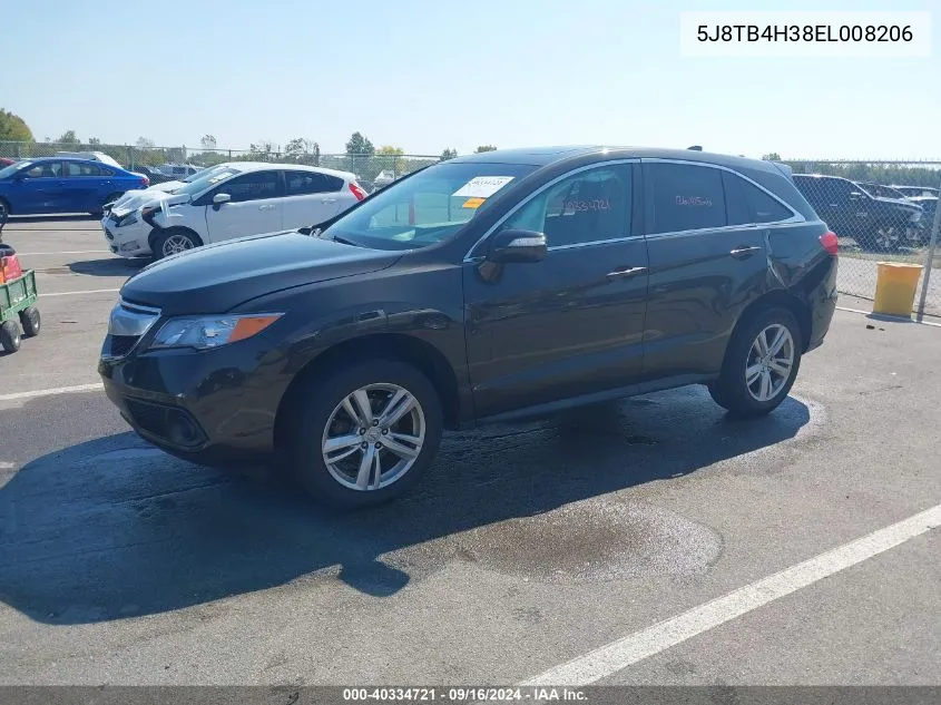 5J8TB4H38EL008206 2014 Acura Rdx