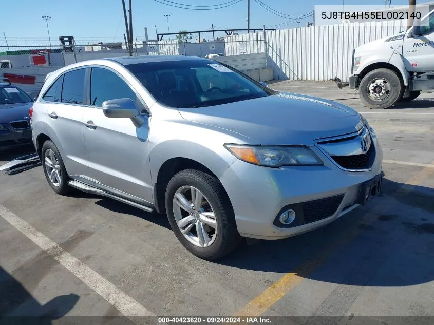 5J8TB4H55EL002140 2014 Acura Rdx