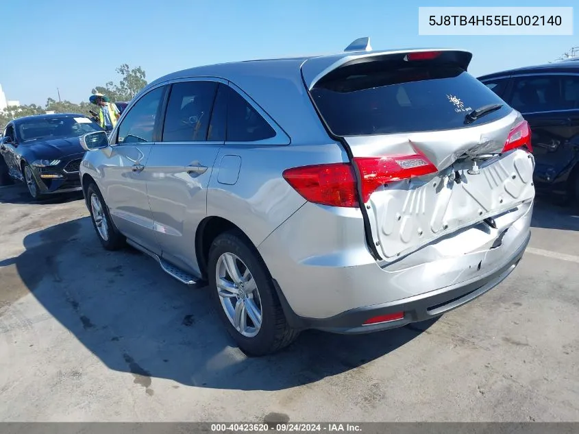 5J8TB4H55EL002140 2014 Acura Rdx