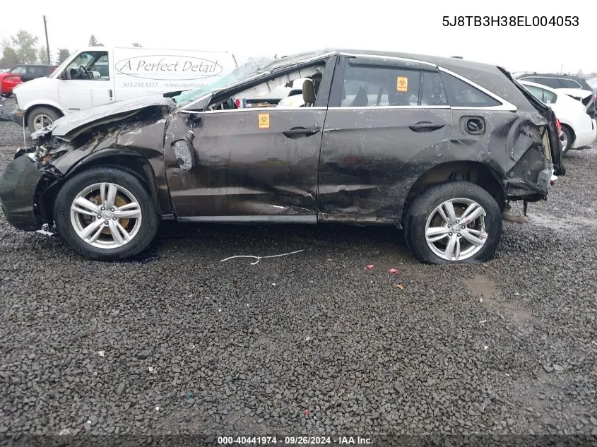 5J8TB3H38EL004053 2014 Acura Rdx