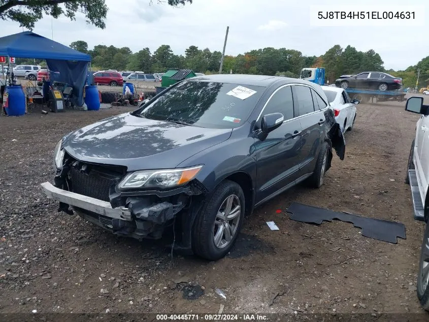 5J8TB4H51EL004631 2014 Acura Rdx Technology