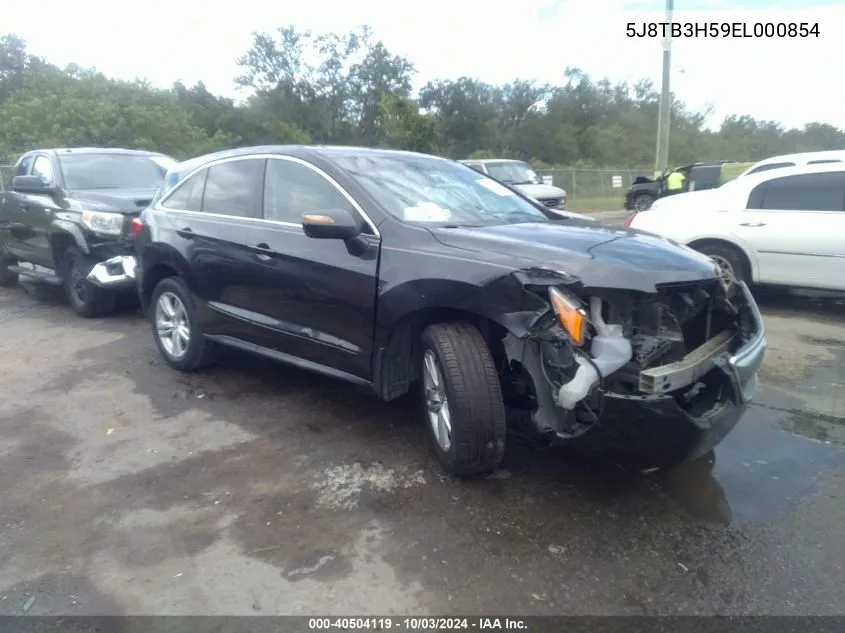 5J8TB3H59EL000854 2014 Acura Rdx