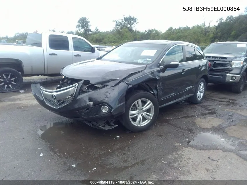 5J8TB3H59EL000854 2014 Acura Rdx