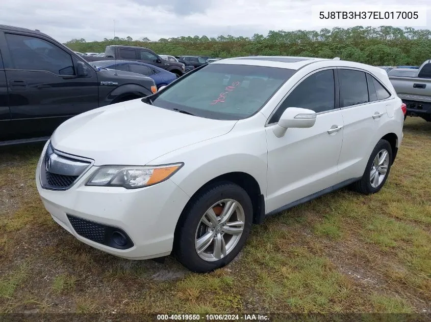 5J8TB3H37EL017005 2014 Acura Rdx