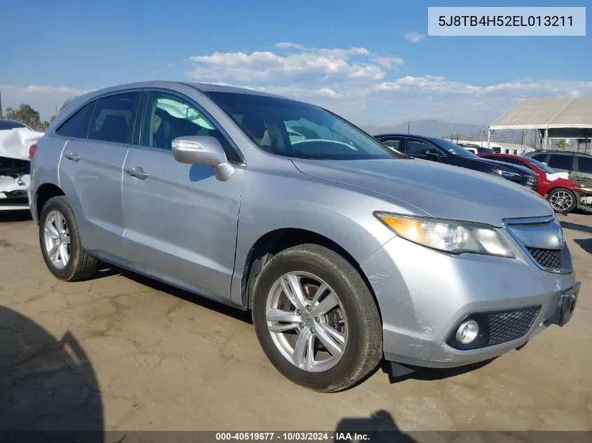 5J8TB4H52EL013211 2014 Acura Rdx