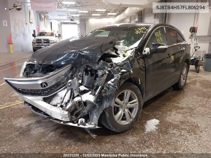 5J8TB4H57FL806294 2015 Acura Rdx