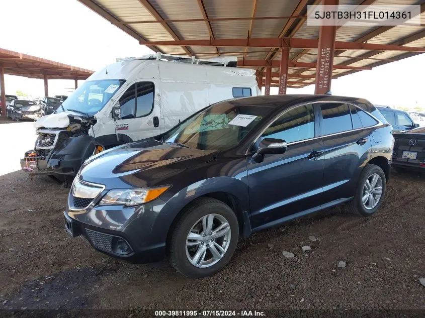 5J8TB3H31FL014361 2015 Acura Rdx