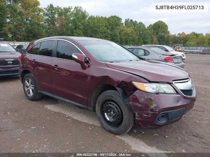 5J8TB4H39FL025713 2015 Acura Rdx