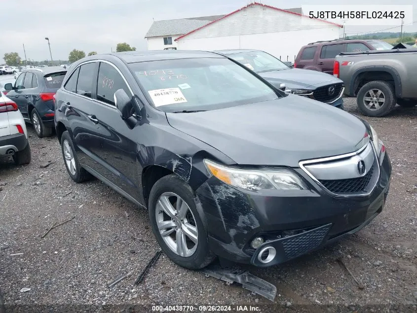 5J8TB4H58FL024425 2015 Acura Rdx Technology