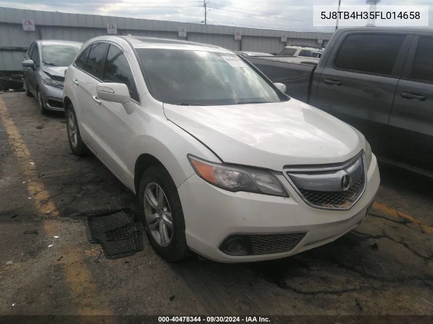 5J8TB4H35FL014658 2015 Acura Rdx