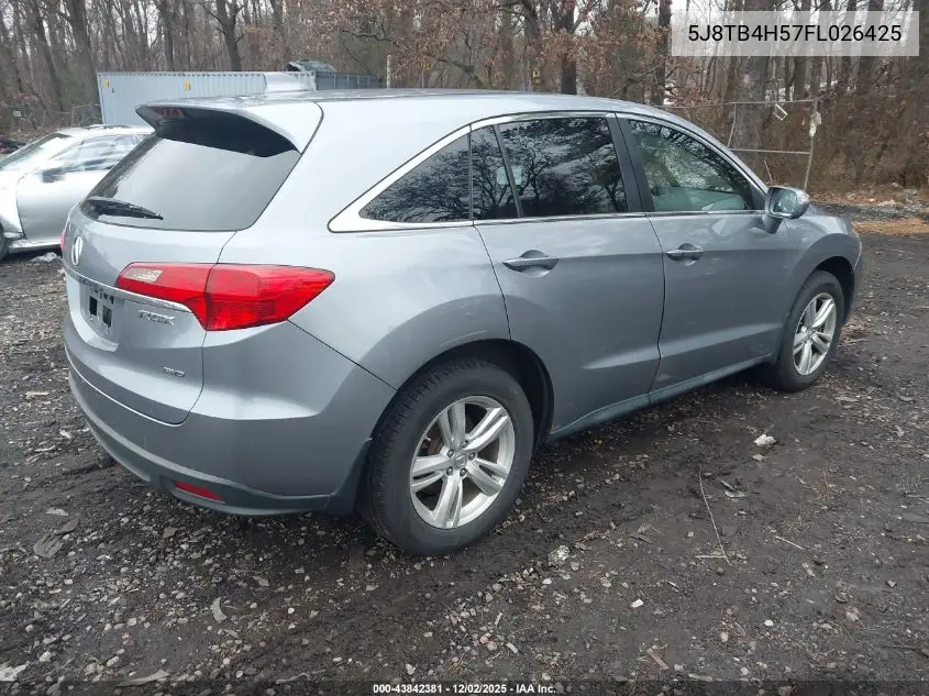 5J8TB4H57FL026425 2015 Acura Rdx