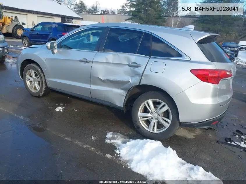 5J8TB4H5XFL028041 2015 Acura Rdx Technology