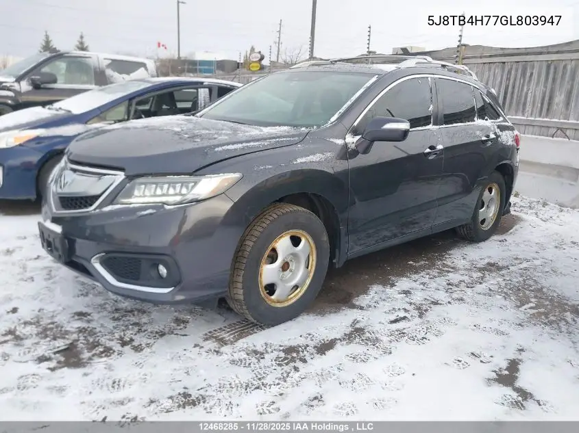5J8TB4H77GL803947 2016 Acura Rdx