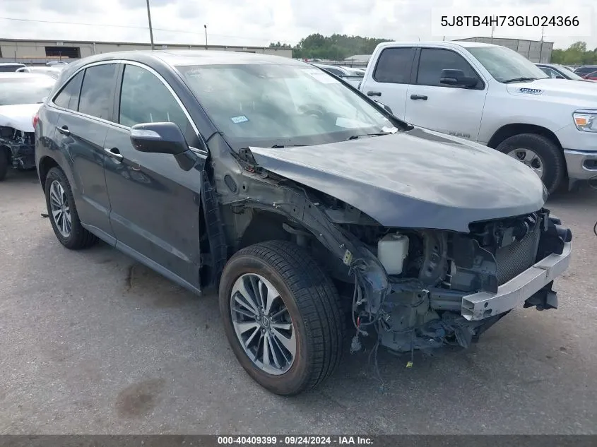 5J8TB4H73GL024366 2016 Acura Rdx Advance