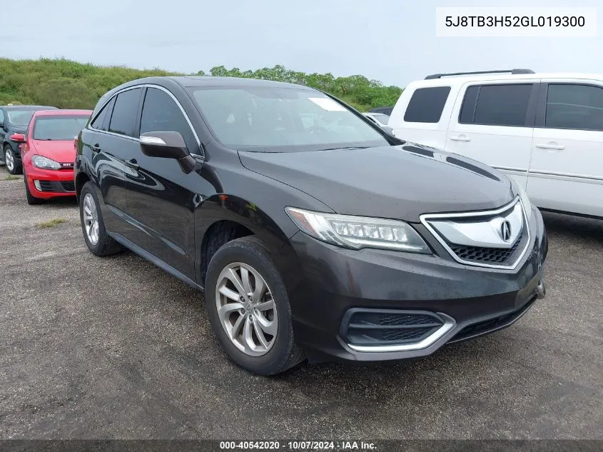 5J8TB3H52GL019300 2016 Acura Rdx Technology Acurawatch Plus Packages/Technology Package