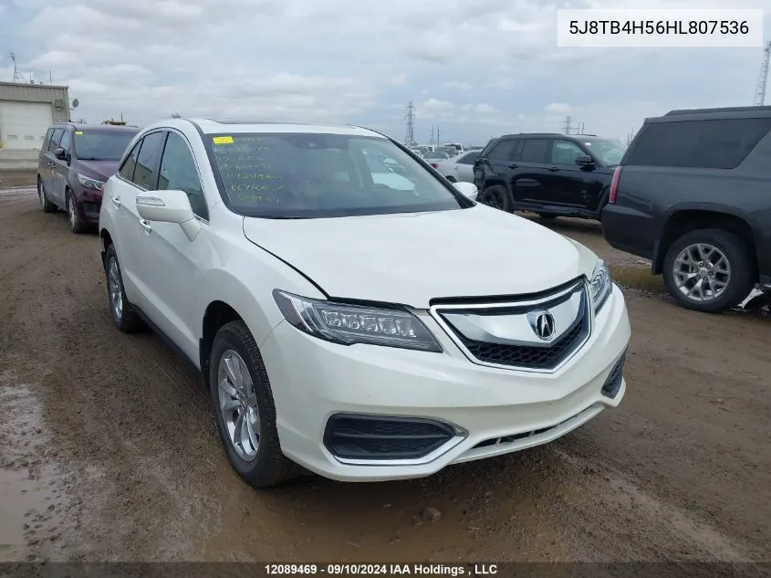 5J8TB4H56HL807536 2017 Acura Rdx