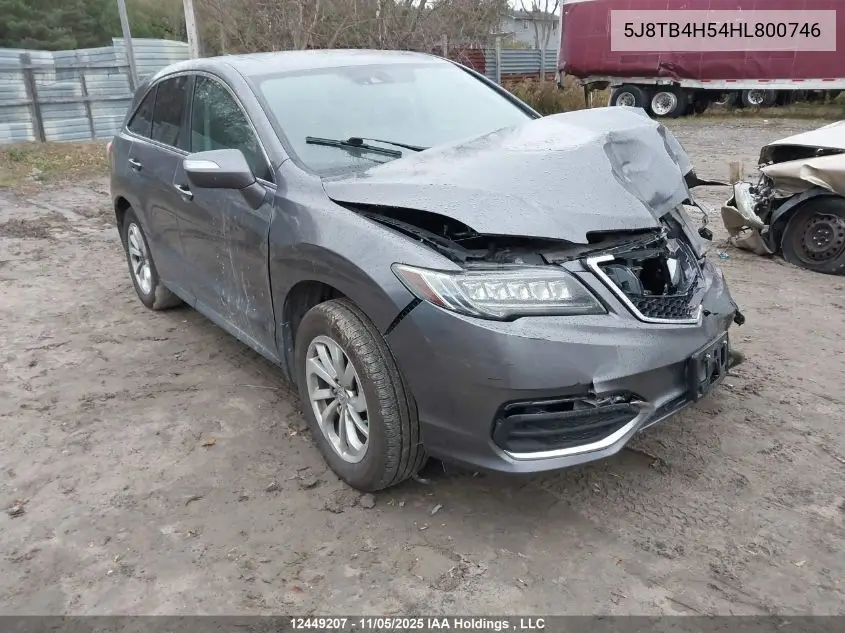 5J8TB4H54HL800746 2017 Acura Rdx Technology