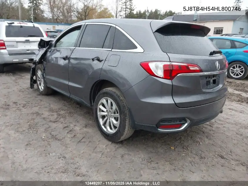 5J8TB4H54HL800746 2017 Acura Rdx Technology
