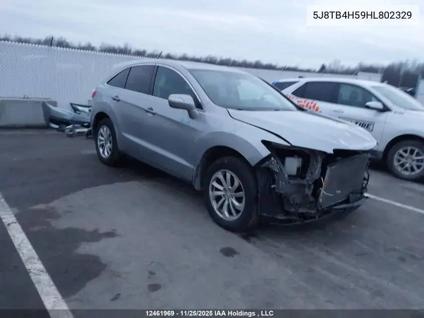 5J8TB4H59HL802329 2017 Acura Rdx Technology