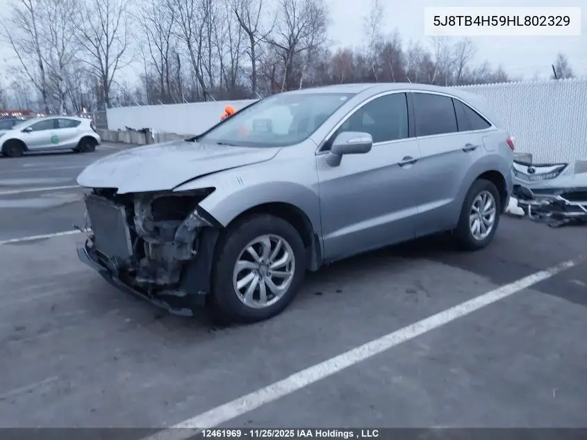 5J8TB4H59HL802329 2017 Acura Rdx Technology