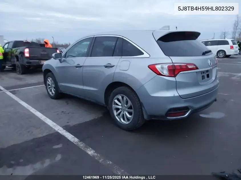 5J8TB4H59HL802329 2017 Acura Rdx Technology