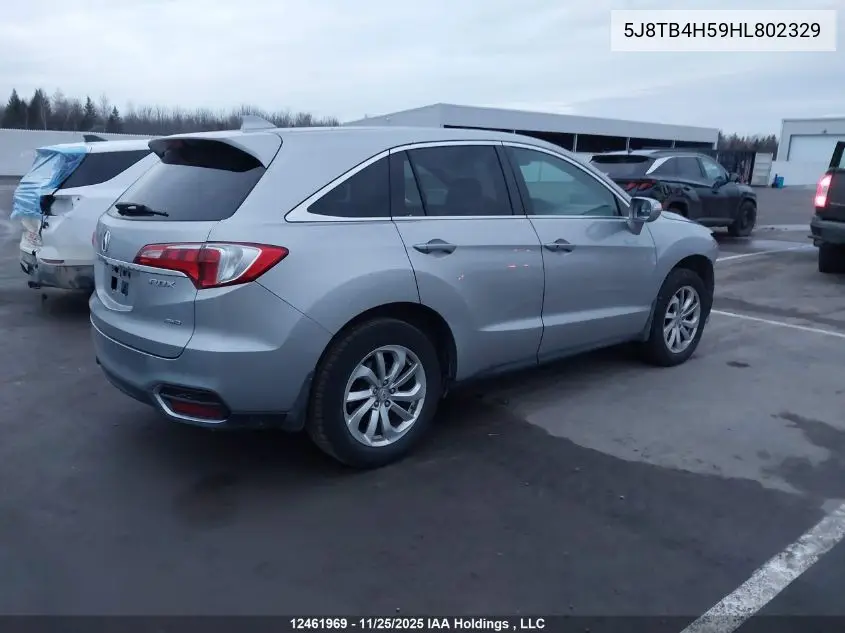 5J8TB4H59HL802329 2017 Acura Rdx Technology
