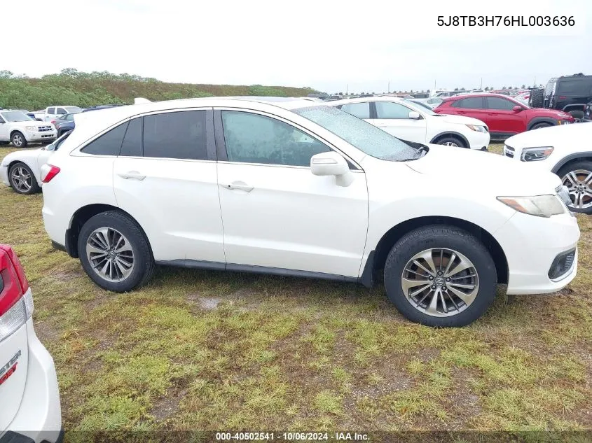 5J8TB3H76HL003636 2017 Acura Rdx Advance