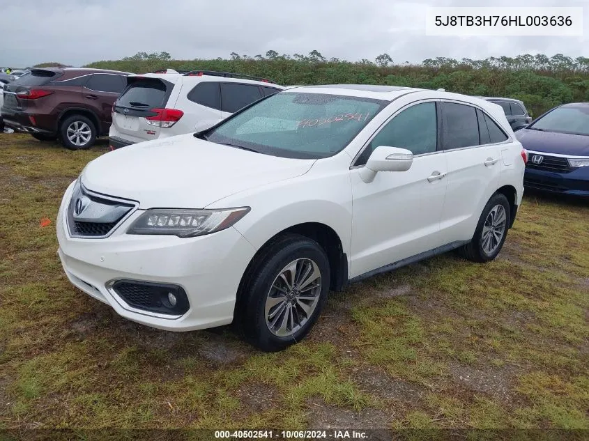 5J8TB3H76HL003636 2017 Acura Rdx Advance