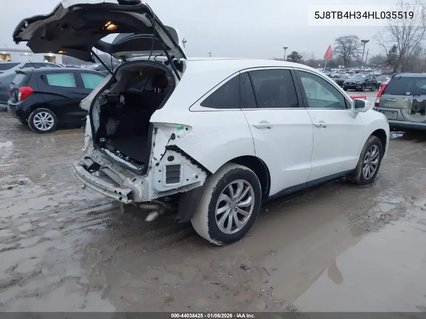 5J8TB4H34HL035519 2017 Acura Rdx Acurawatch Plus Package
