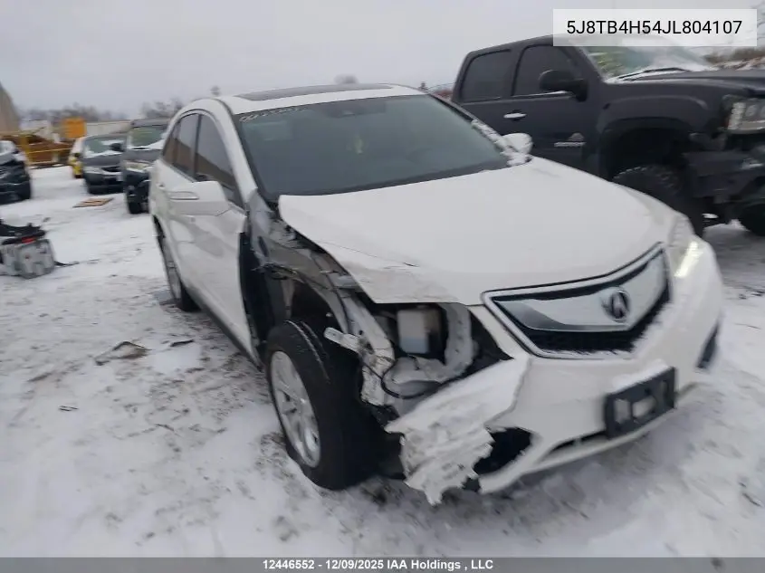 5J8TB4H54JL804107 2018 Acura Rdx