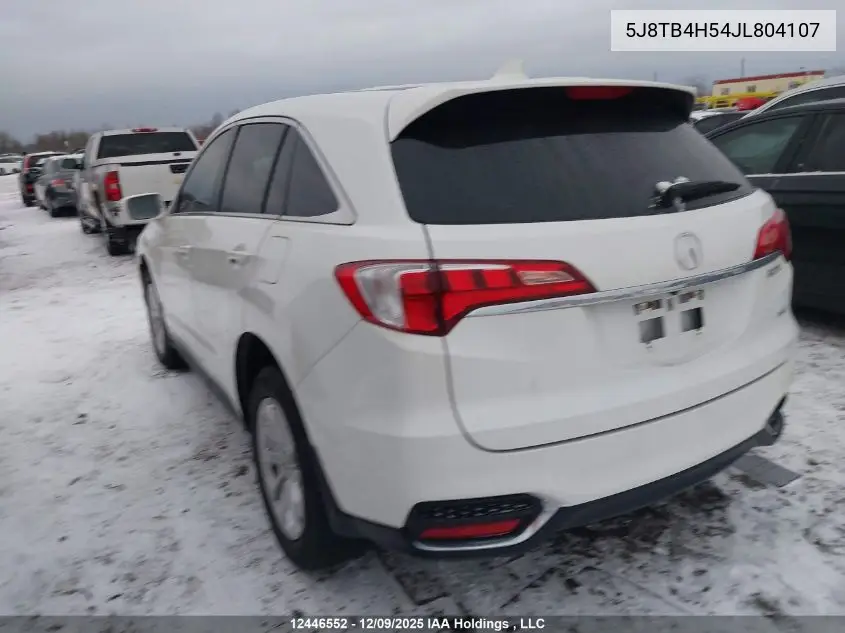 5J8TB4H54JL804107 2018 Acura Rdx
